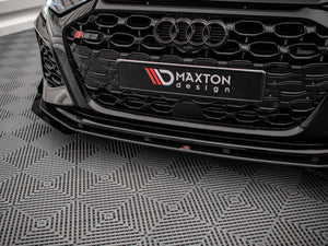 Maxton Design Street Pro Front Splitter V.1 (+flaps) Audi Rs3 8y (2020-) - Wayside Performance 