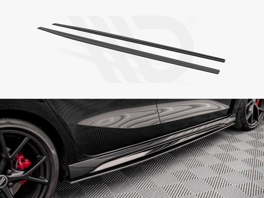 Maxton Design Street Pro Side Skirts Diffusers Audi Rs3 Sportback 8y (2020-) - Wayside Performance 