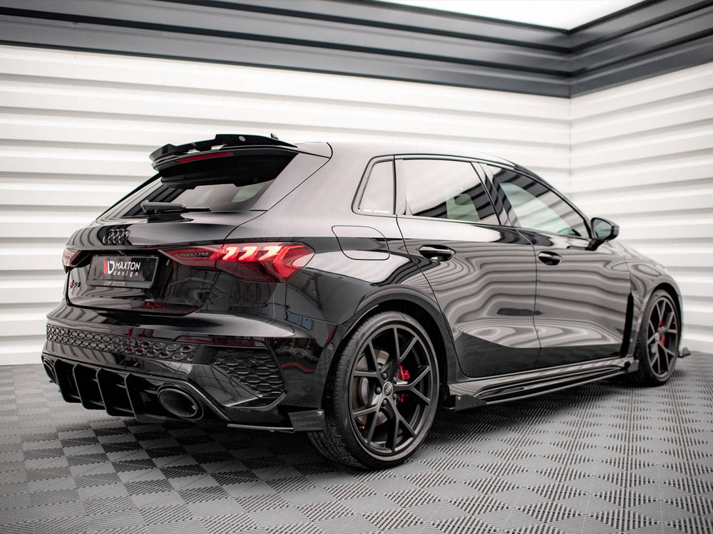 Maxton Design Street Pro Rear Side Splitters (+flaps) Audi Rs3 Sportback 8y (2020-) - Wayside Performance 