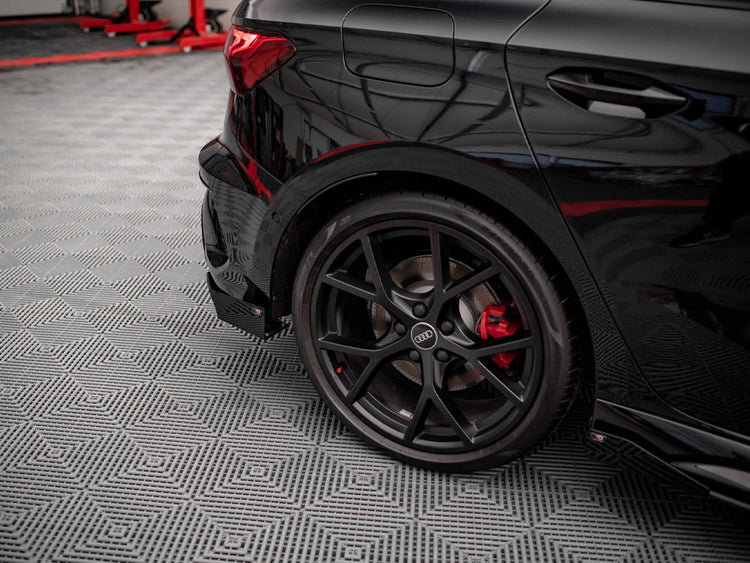 Maxton Design Street Pro Rear Side Splitters (+flaps) Audi Rs3 Sportback 8y (2020-) - Wayside Performance 