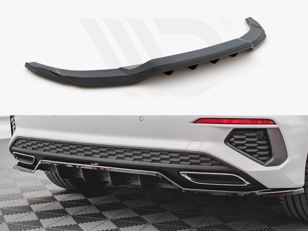 Central Rear Splitter (Vertical Bars) Audi A3 S-Line Sportback 8Y (2020-) - Wayside Performance 
