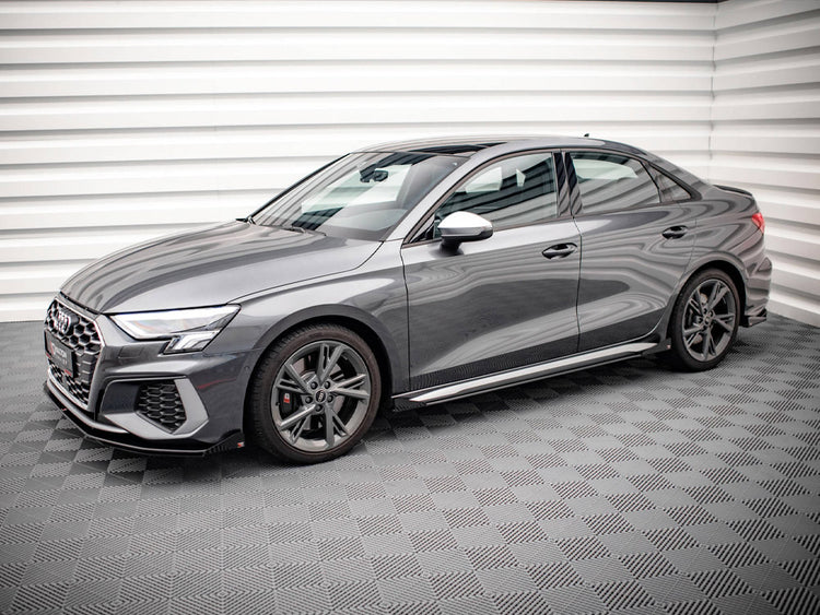 Maxton Design Street Pro Side Skirts Diffusers (+flaps) Audi S3 / A3 S-line 8y (2020-) - Wayside Performance 