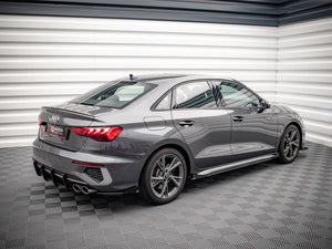 Maxton Design Street Pro Side Skirts Diffusers (+flaps) Audi S3 / A3 S-line 8y (2020-) - Wayside Performance 