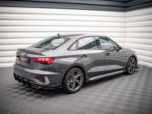 Maxton Design Street Pro Rear Side Splitters (+flaps) Audi S3 Sedan 8y (2020-) - Wayside Performance 