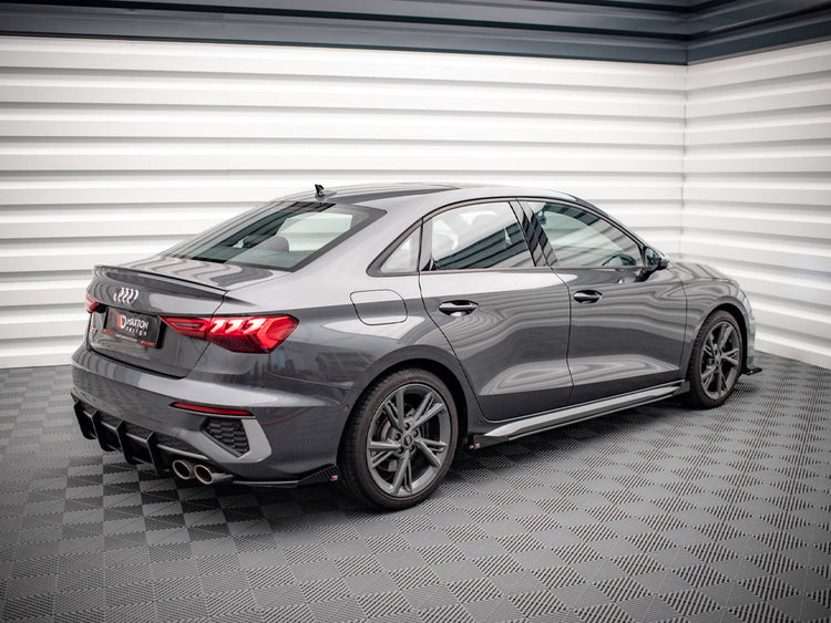 Maxton Design Street Pro Rear Side Splitters (+flaps) Audi S3 Sedan 8y (2020-) - Wayside Performance 
