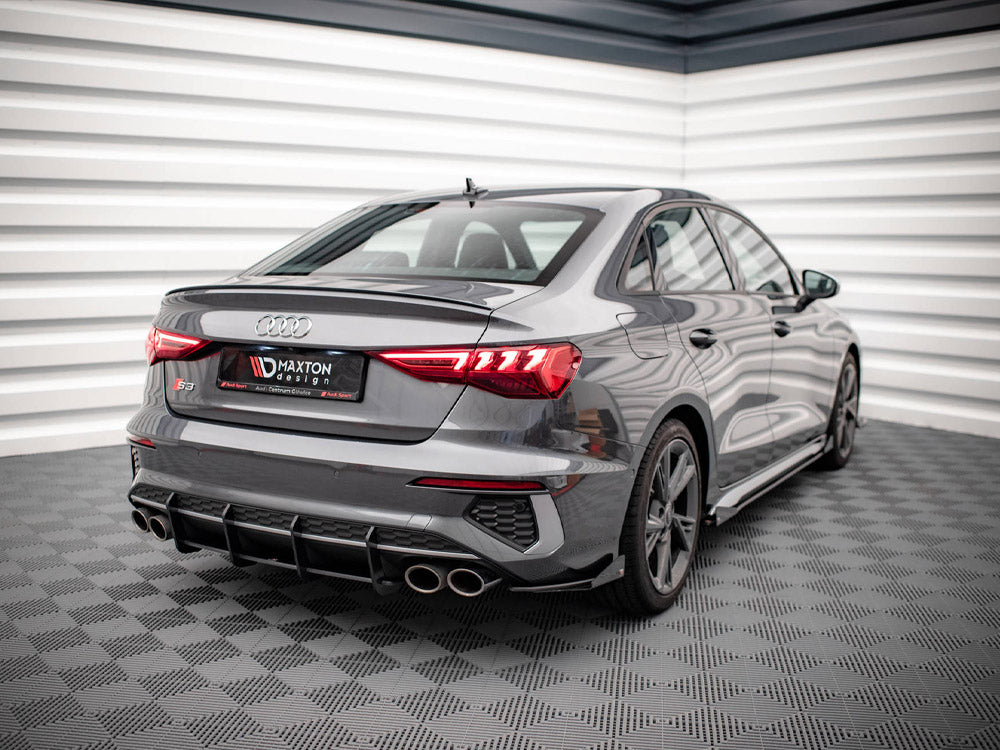 Maxton Design Street Pro Rear Side Splitters (+flaps) Audi S3 Sedan 8y (2020-) - Wayside Performance 