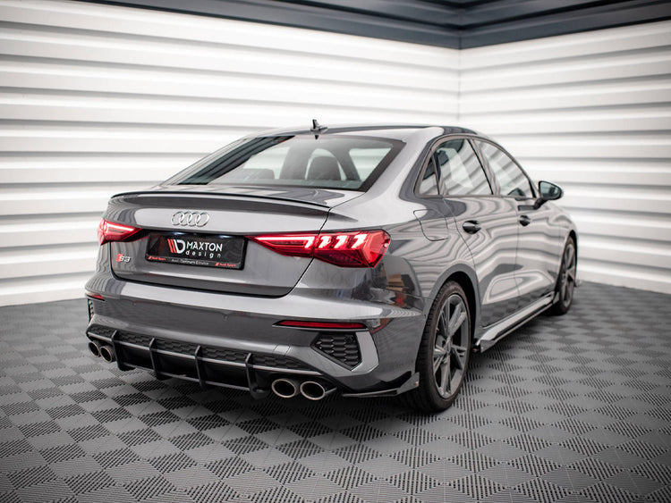 Maxton Design Street Pro Rear Side Splitters (+flaps) Audi S3 Sedan 8y (2020-) - Wayside Performance 