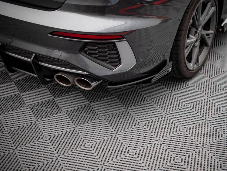 Maxton Design Street Pro Rear Side Splitters (+flaps) Audi S3 Sedan 8y (2020-) - Wayside Performance 