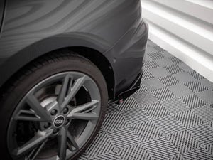 Maxton Design Street Pro Rear Side Splitters (+flaps) Audi S3 Sedan 8y (2020-) - Wayside Performance 