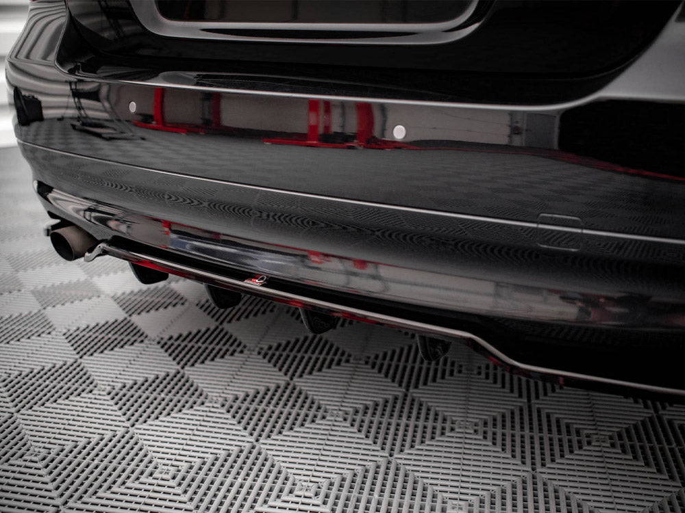 Central Rear Splitter (Vertical Bars) BMW 3 Sedan E90 (2004-2008) - Wayside Performance 