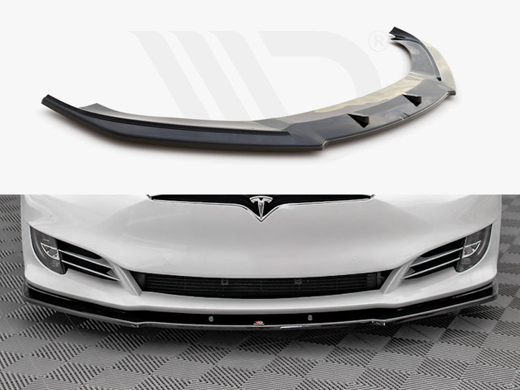 Front Splitter V.1 Tesla Model S Facelift - Wayside Performance 
