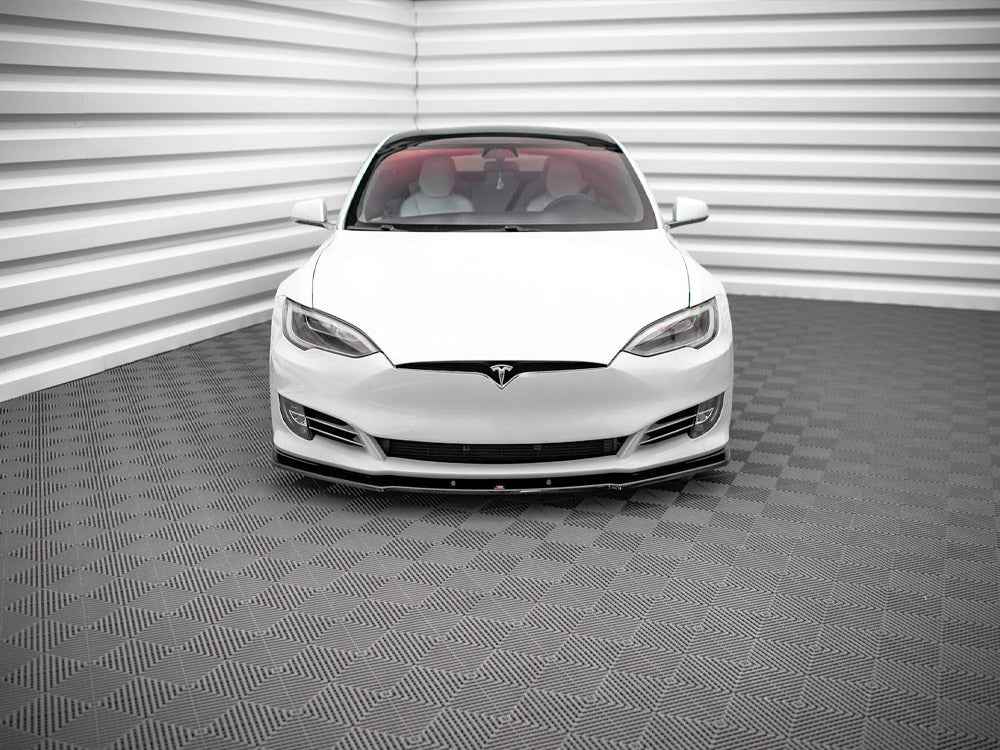 Front Splitter V.1 Tesla Model S Facelift - Wayside Performance 