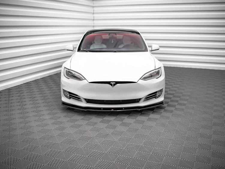 Front Splitter V.1 Tesla Model S Facelift - Wayside Performance 
