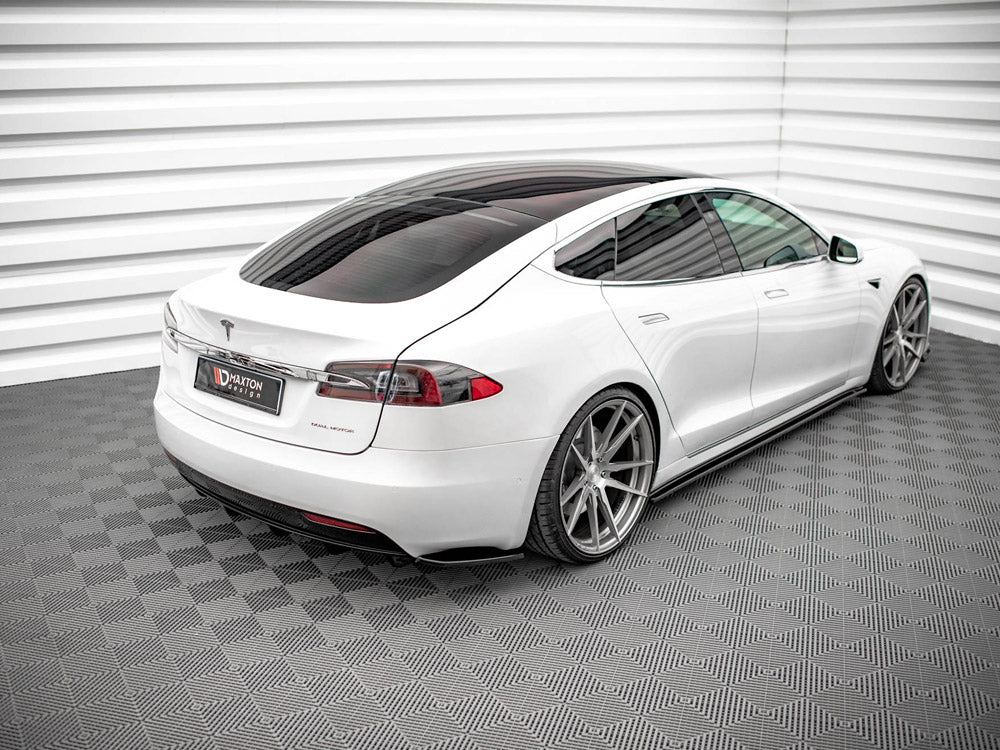 Rear Side Splitters Tesla Model S Facelift - Wayside Performance 