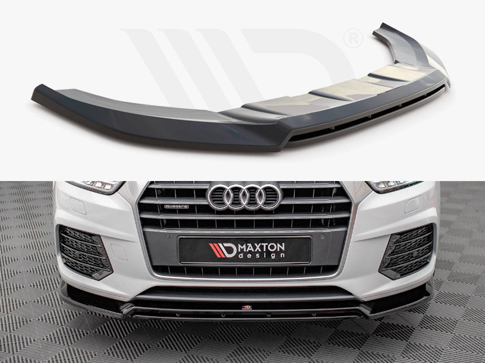 Front Splitter V.2 Audi Q3 8U Facelift (2014-2018) - Wayside Performance 
