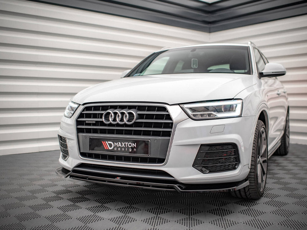 Front Splitter V.2 Audi Q3 8U Facelift (2014-2018) - Wayside Performance 