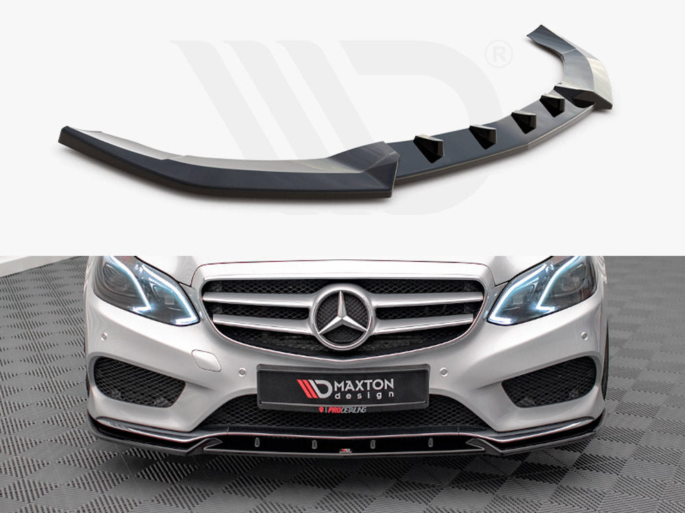 Front Splitter V.2 Mercedes E Amg-Line Sedan W212 Facelift (2012-2016) - Wayside Performance 
