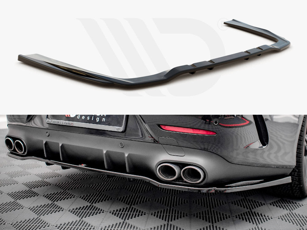 Central Rear Splitter (Vertical Bars) Mercedes AMG CLS 53 C257 - Wayside Performance 