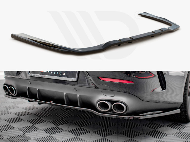 Central Rear Splitter (Vertical Bars) Mercedes AMG CLS 53 C257 - Wayside Performance 