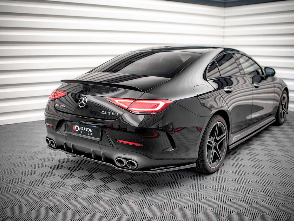 Central Rear Splitter (Vertical Bars) Mercedes AMG CLS 53 C257 - Wayside Performance 