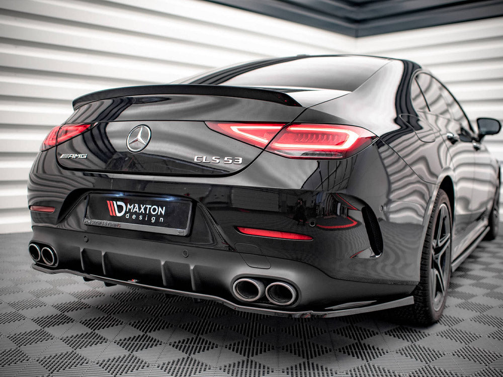 Central Rear Splitter (Vertical Bars) Mercedes AMG CLS 53 C257 - Wayside Performance 