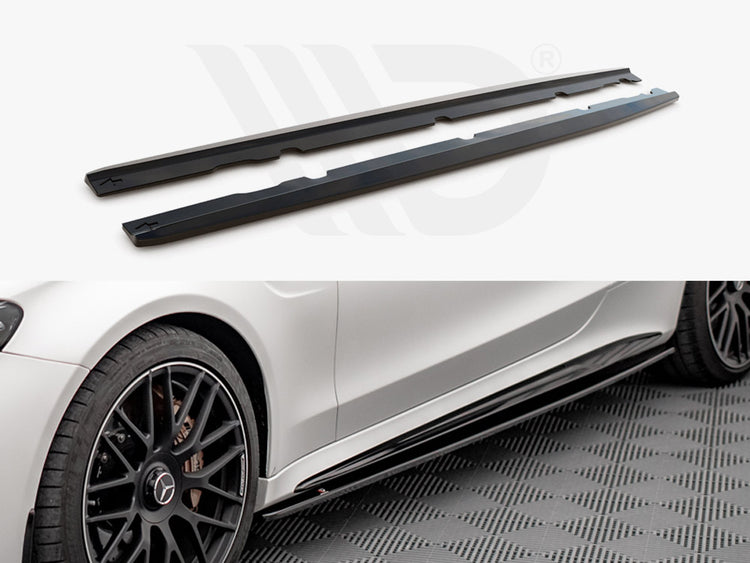 Side Skirts Diffusers V.1 Mercedes-AMG C 63AMG Coupe C205 Facelift - Wayside Performance 