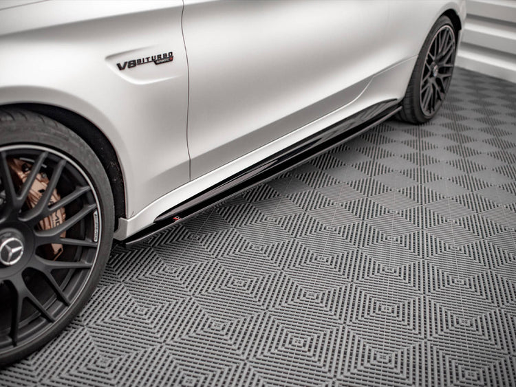 Side Skirts Diffusers V.1 Mercedes-AMG C 63AMG Coupe C205 Facelift - Wayside Performance 