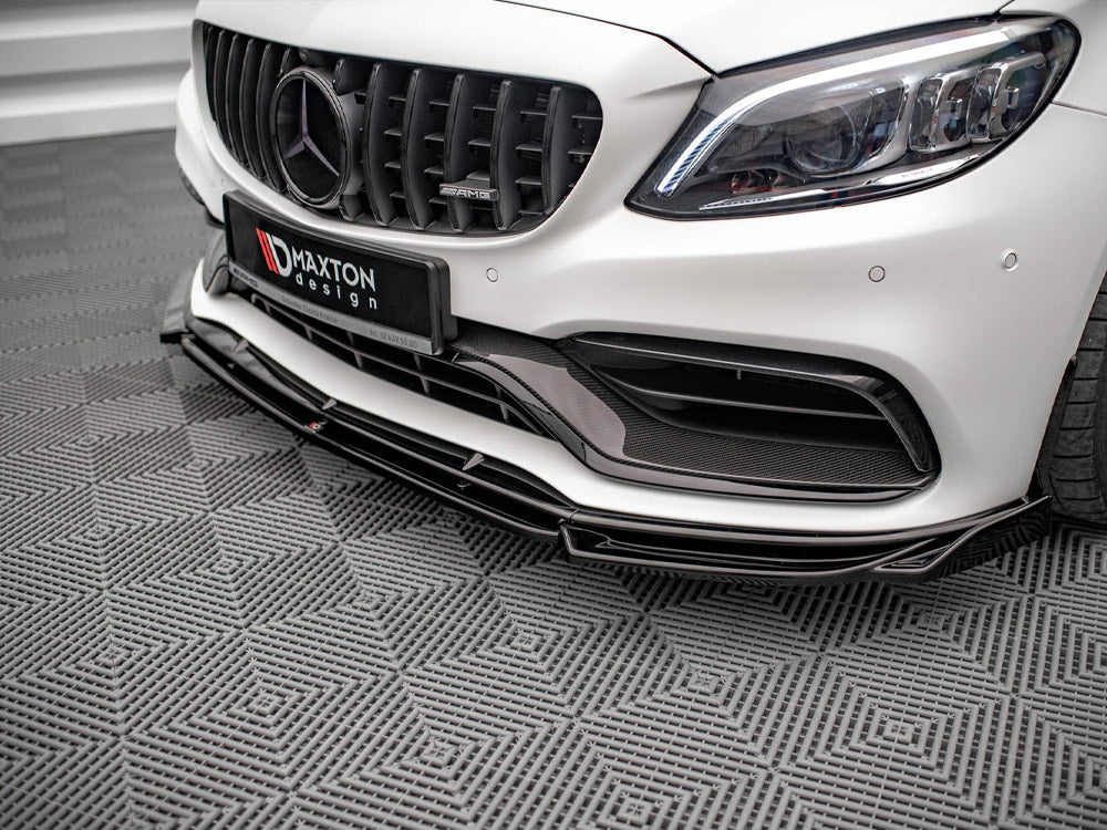 Front Splitter V.2 Mercedes-AMG C63 Coupe AMG Aero Pack C205 Facelift - Wayside Performance 