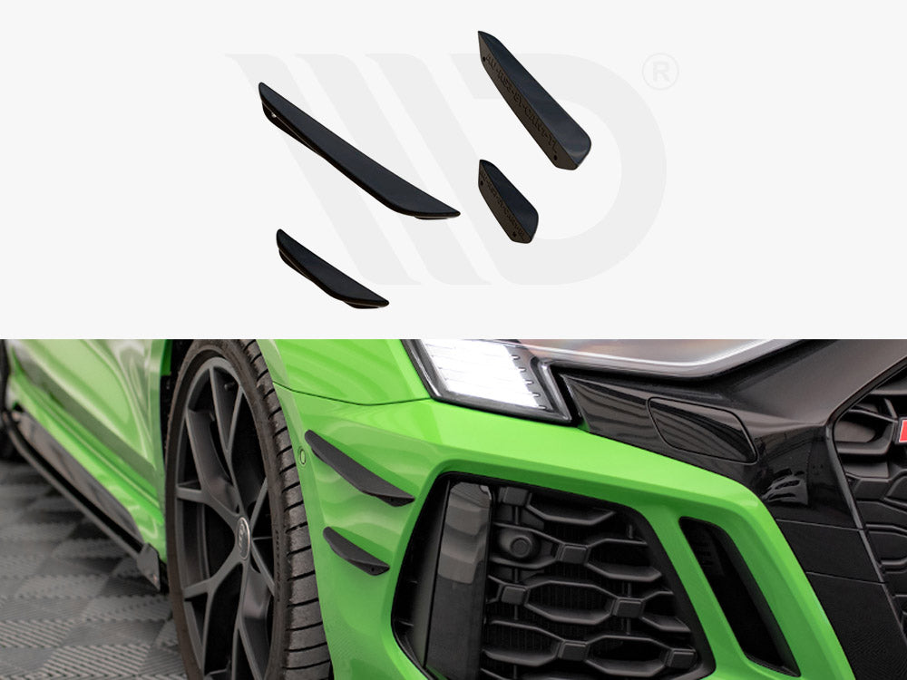 Maxton Design Front Bumper Wings (Canards) Audi Rs3 8y (2020-) - Wayside Performance