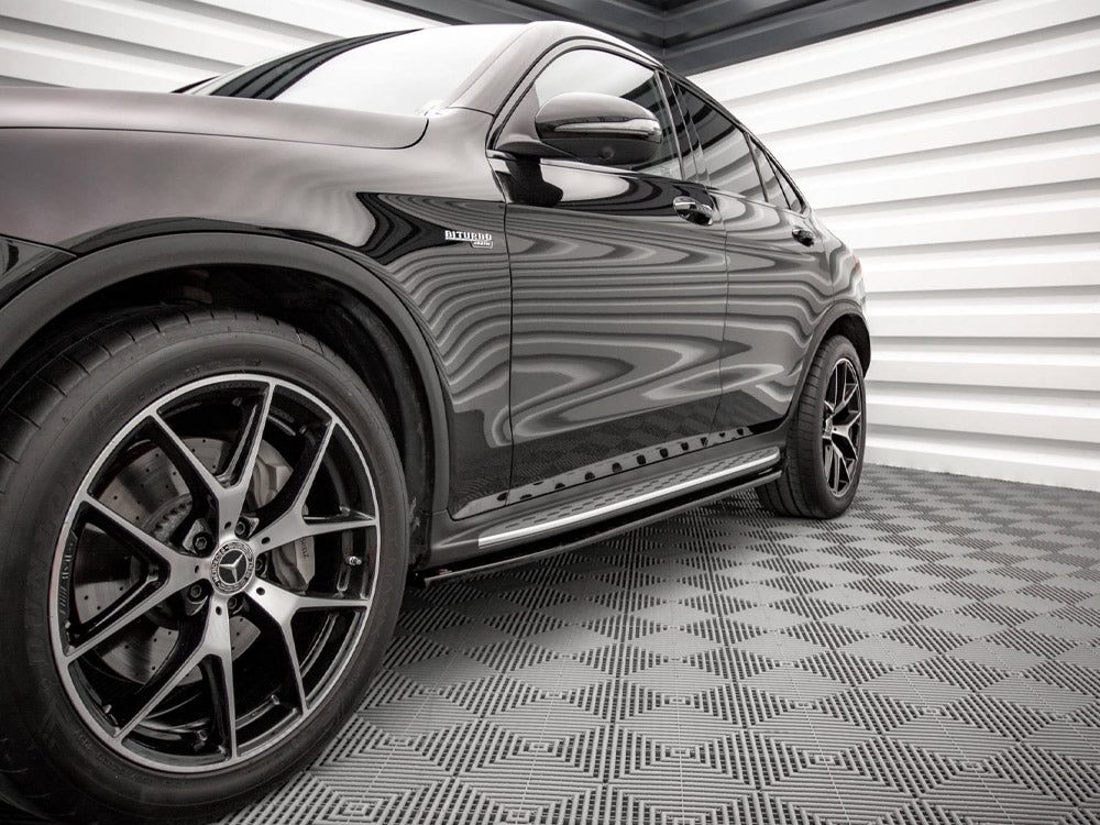 Side Skirts Diffusers V.1 Mercedes-Benz GLC Coupe AMG-Line C253 - Wayside Performance 