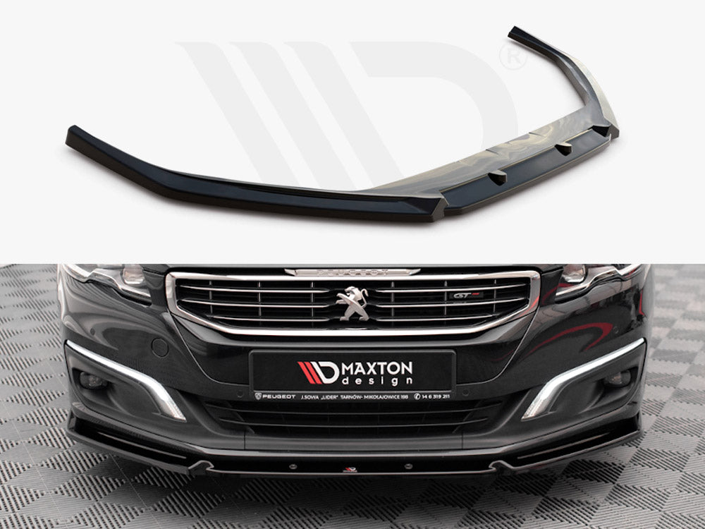 Front Splitter V.1 Peugeot 508 GT MK1 Facelift (2014-2018) - Wayside Performance 
