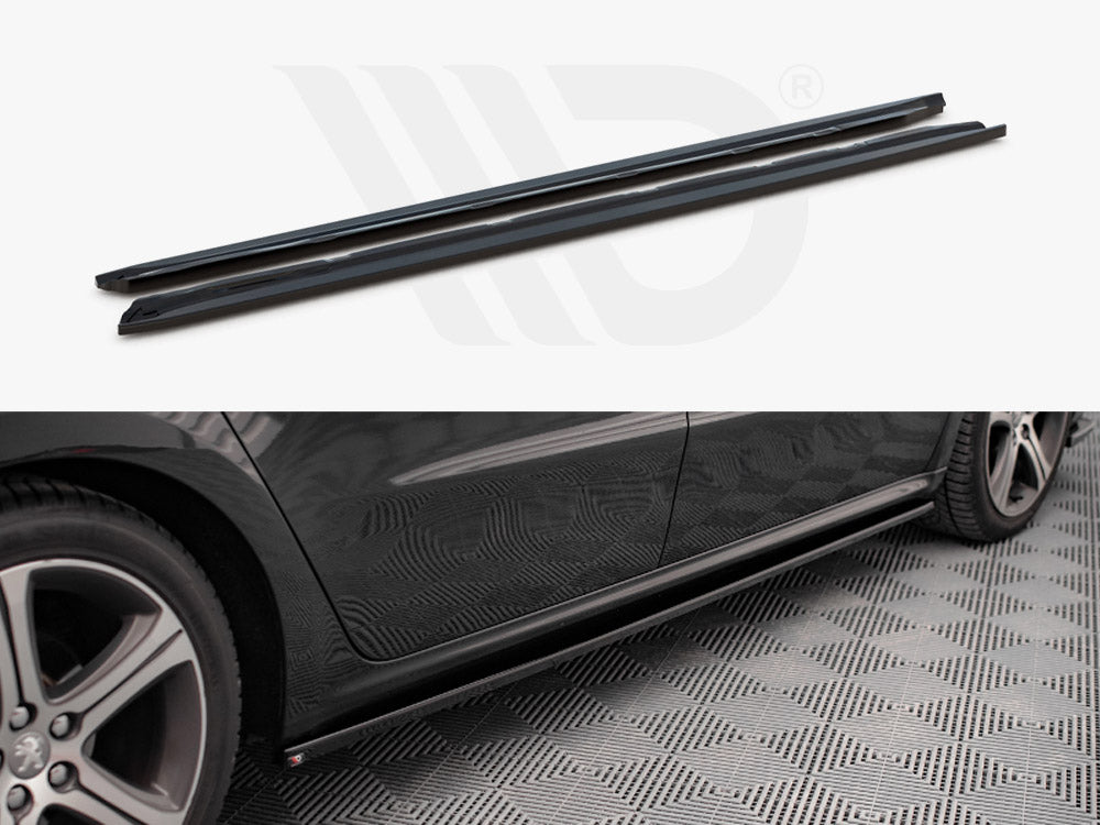 Side Skirts Diffusers Peugeot 508 GT MK1 Facelift (2014-2018) - Wayside Performance 