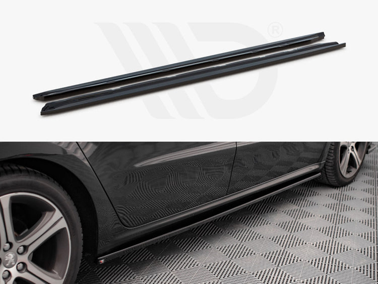 Side Skirts Diffusers Peugeot 508 GT MK1 Facelift (2014-2018) - Wayside Performance 