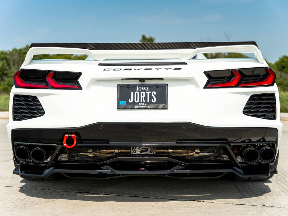 Central Rear Splitter Chevrolet Corvette C8 - Wayside Performance 