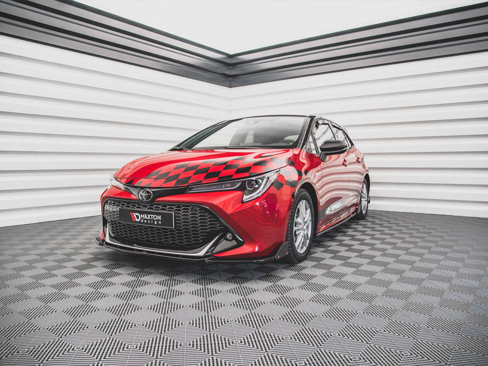 Front Splitter V.1 + Flaps Toyota Corolla GR Sport Hatchback XII - Wayside Performance 