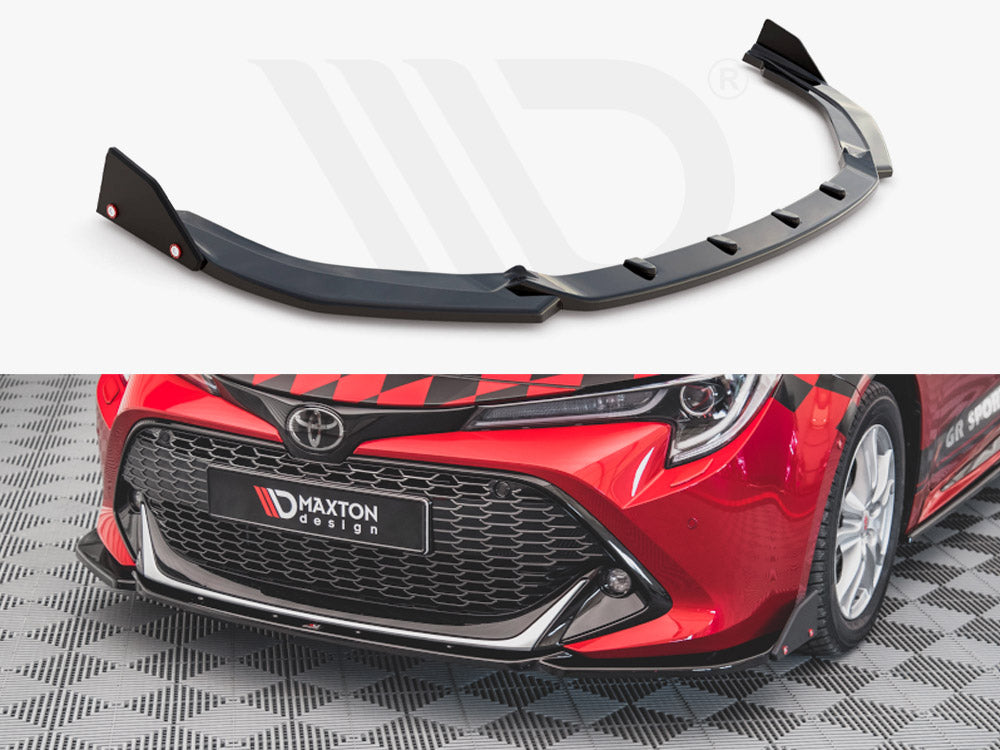 Front Splitter V.1 + Flaps Toyota Corolla GR Sport Hatchback XII - Wayside Performance 