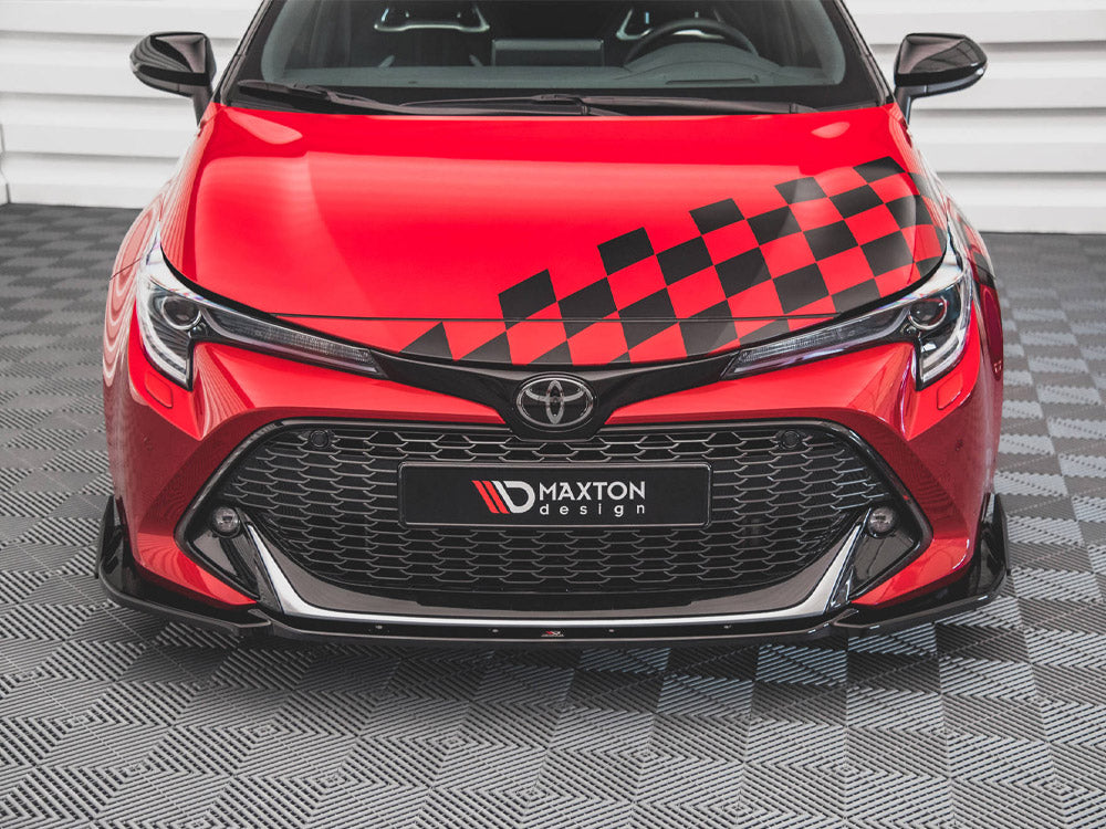 Front Splitter V.1 + Flaps Toyota Corolla GR Sport Hatchback XII - Wayside Performance 