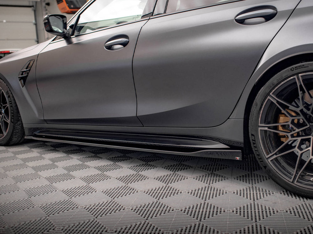 Maxton Design Side Skirts Diffusers V.2 Bmw M3 G80 (2021-) - Wayside Performance 