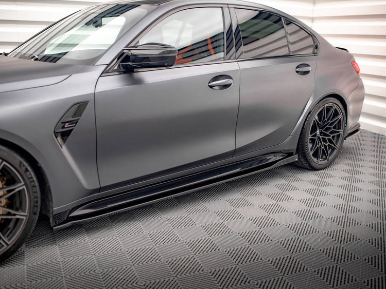 Maxton Design Side Skirts Diffusers V.2 Bmw M3 G80 (2021-) - Wayside Performance 