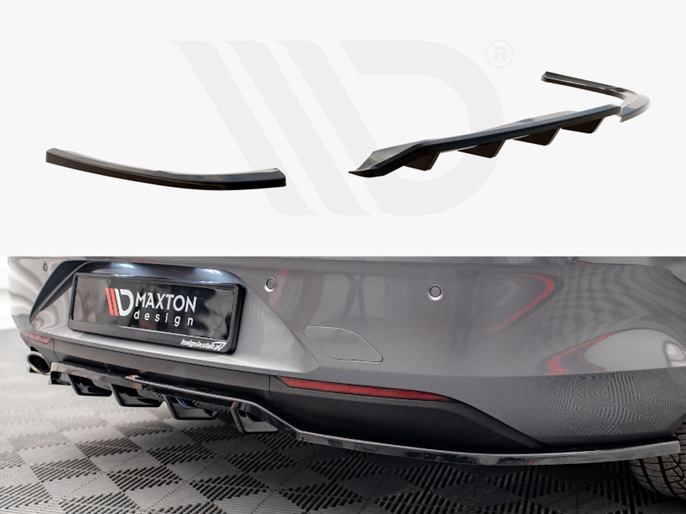 Central Rear Splitter (Vertical Bars) Opel / Vauxhall Insignia Mk2 - Wayside Performance 