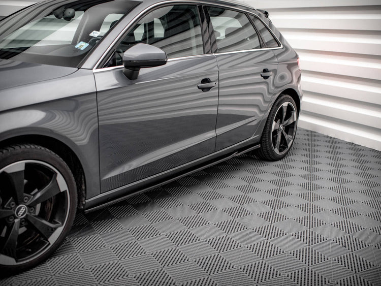 Side Skirts Diffusers Audi A3 Sportback 8V - Wayside Performance 