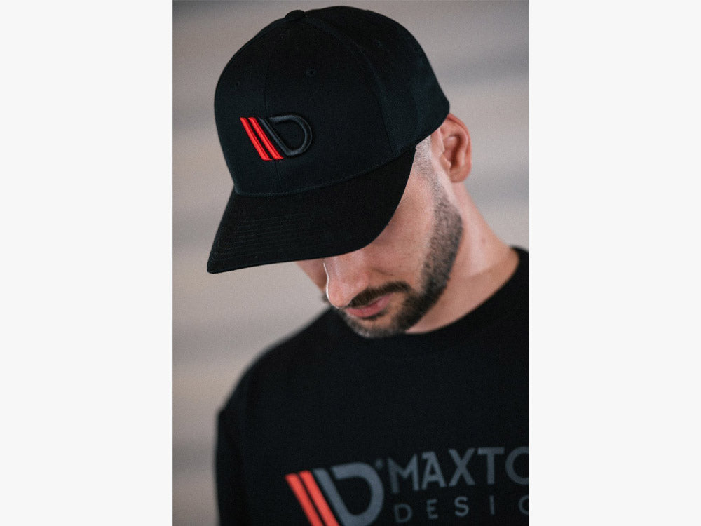Baseball CAP - Black/red/black - Wayside Performance 