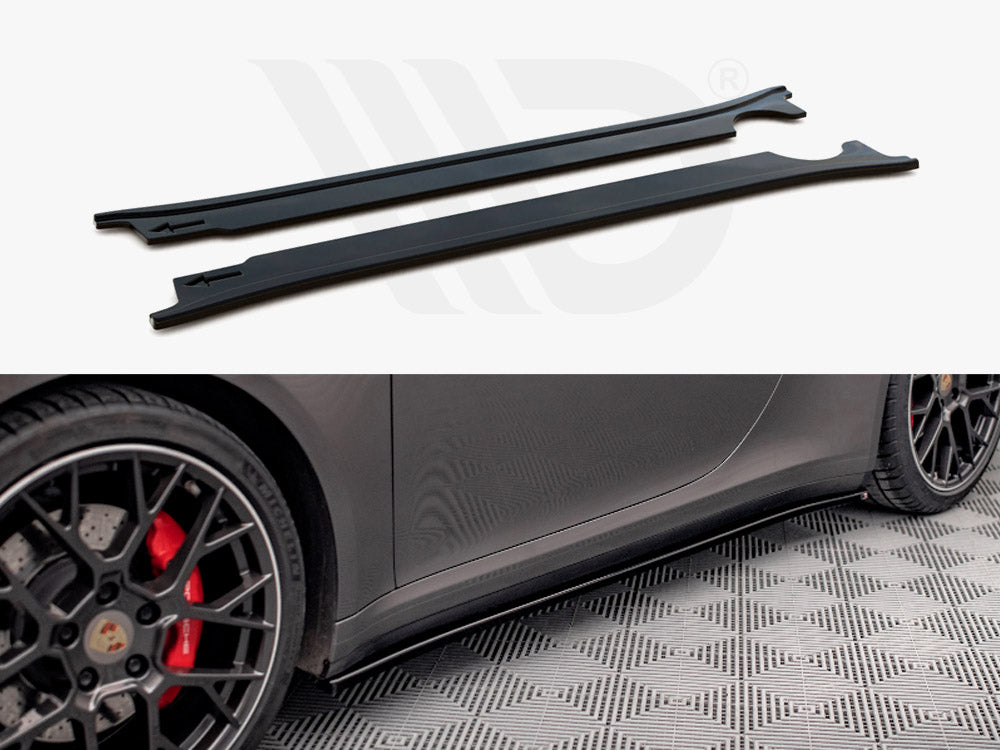 Side Skirts Diffusers Porsche 911 Carrera 4S 992 (2019-) - Wayside Performance 