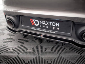 Central Rear Splitter (Vertical Bars) Porsche 911 Carrera 4S 992 (2019-) - Wayside Performance 