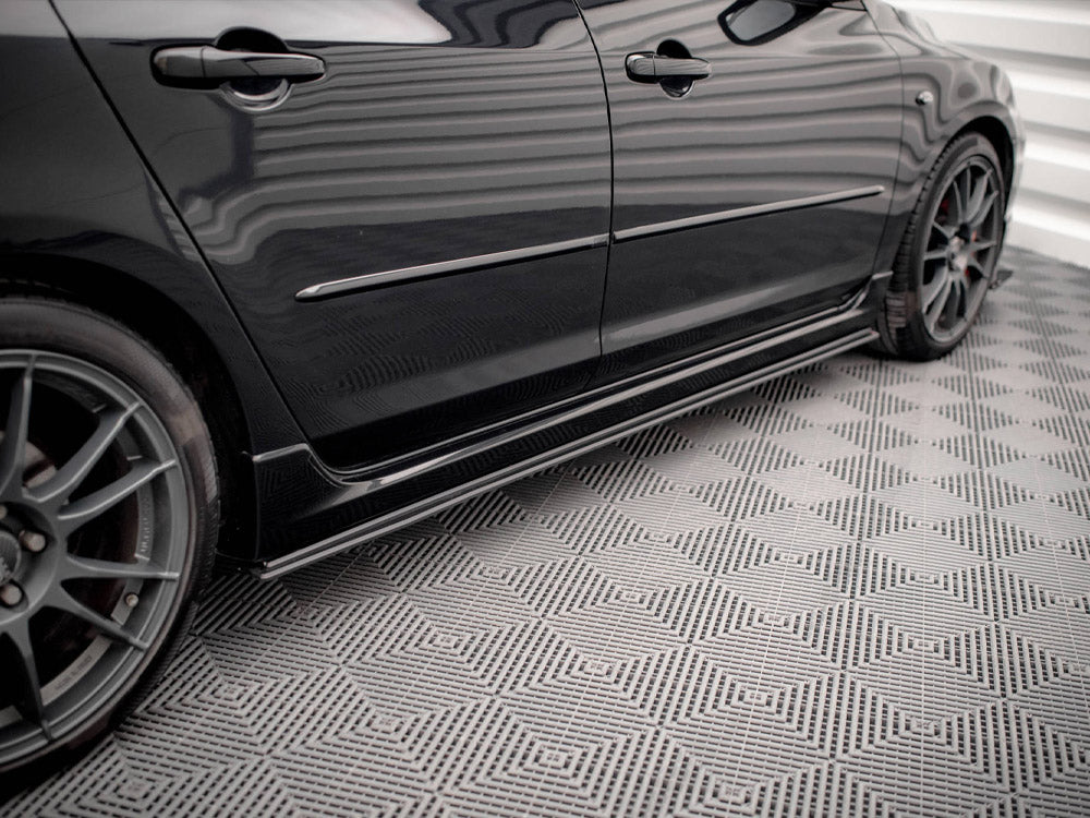 Street PRO Side Skirts Diffusers Mazda 3 MPS MK1 (2006-2008) - Wayside Performance 