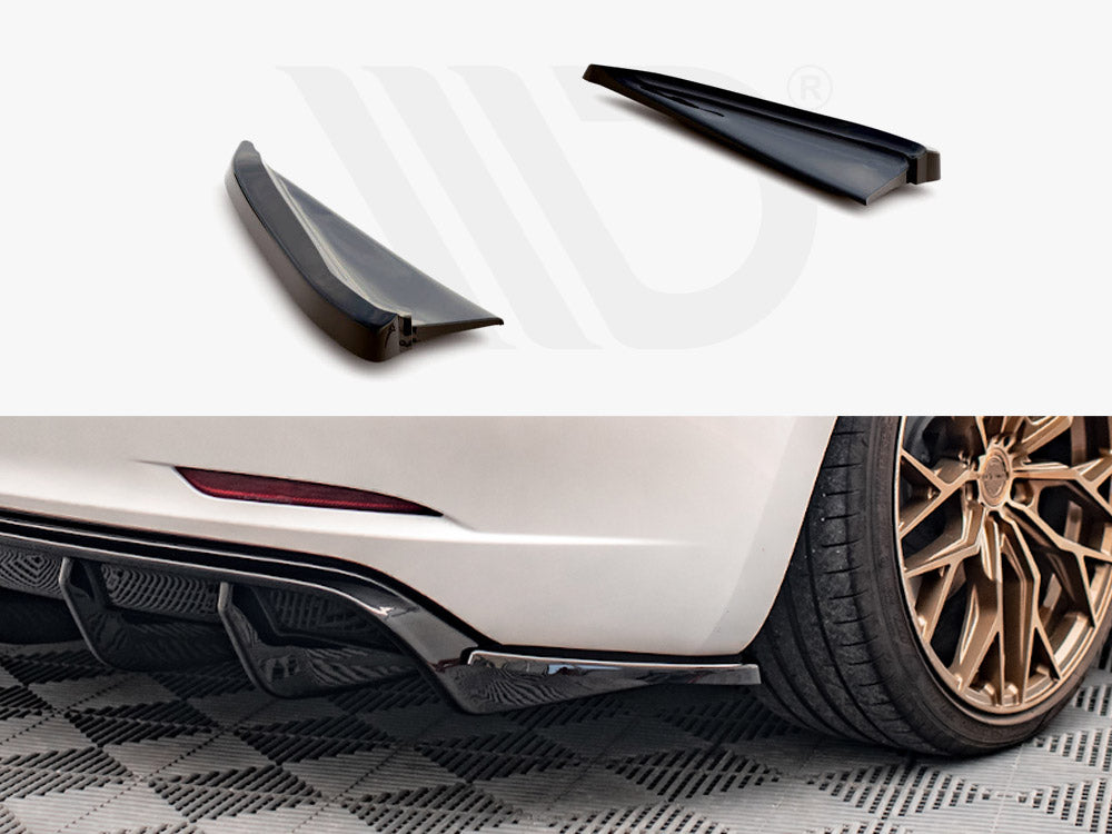Rear Side Splitters V.2 Tesla Model 3 (2017-) - Wayside Performance 