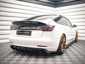 Rear Side Splitters V.2 Tesla Model 3 (2017-) - Wayside Performance 