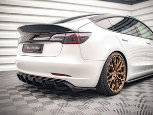 Rear Side Splitters V.2 Tesla Model 3 (2017-) - Wayside Performance 
