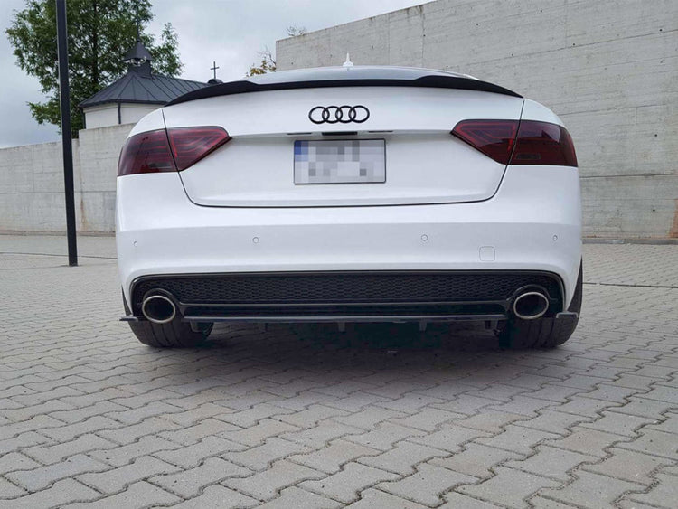 Central Rear Splitter (Vertical Bars) Audi A5 S-line 8T FL Coupe / Sportback (2011-2016) - Wayside Performance 