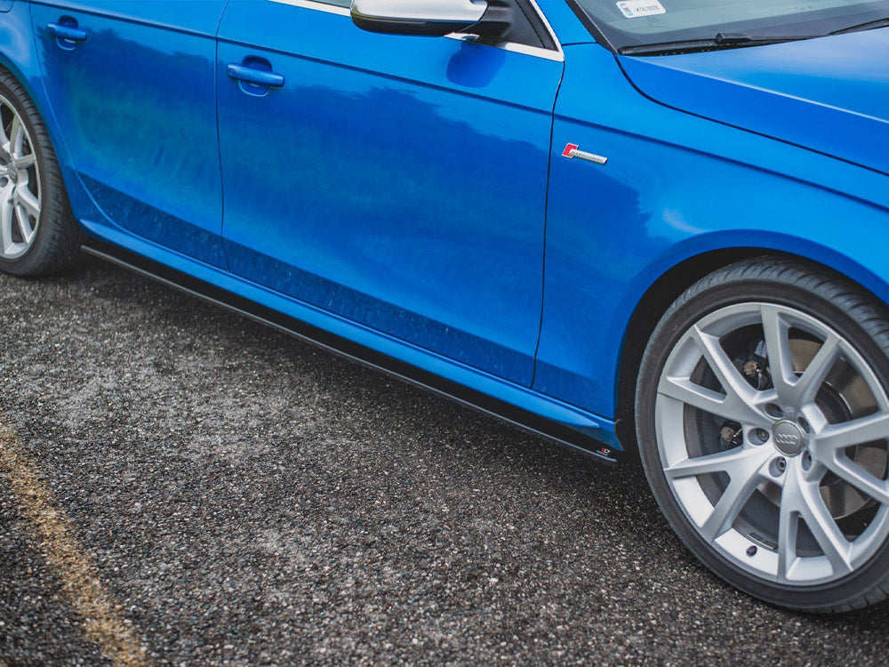 Maxton Design Side Skirts Diffusers Audi S4 / A4 / A4 S-line B8 / B8 Facelift (2008-2015) - Wayside Performance 